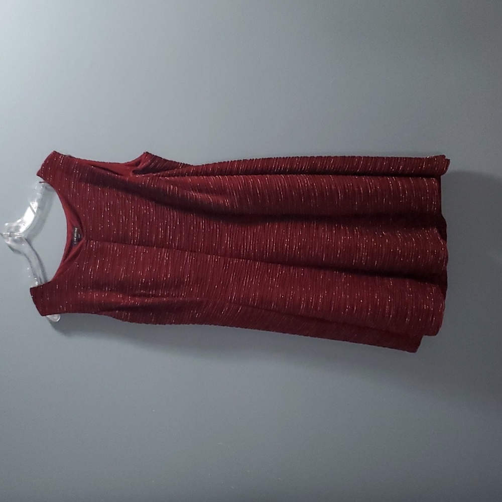 Burgundy dress